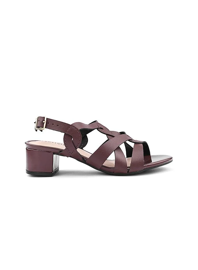 أيقون Women's Strappy Heeled Slipper